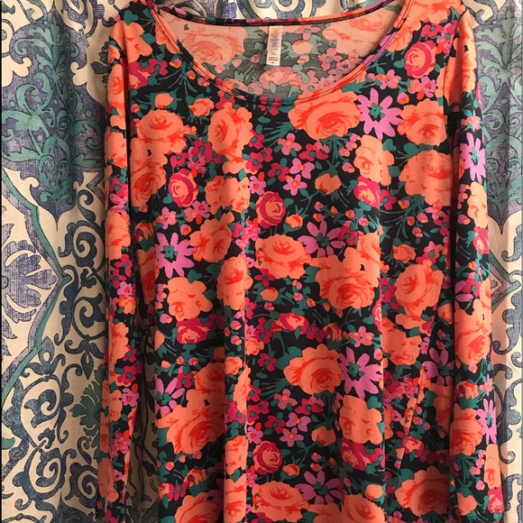 Lularoe floral lynnae size L - Picture 1 of 1